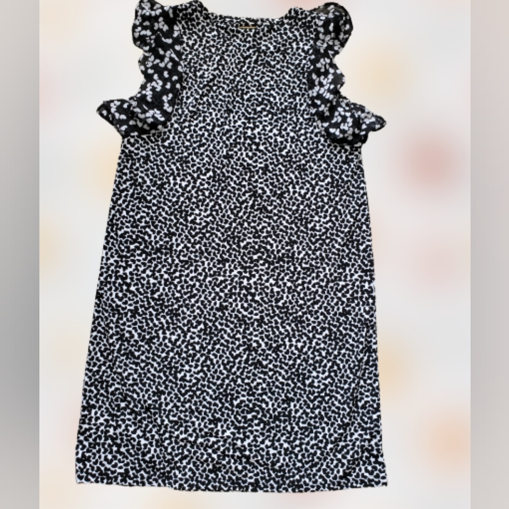 Michael Kors heart print sleeveless dress, small, black - Picture 3 of 8